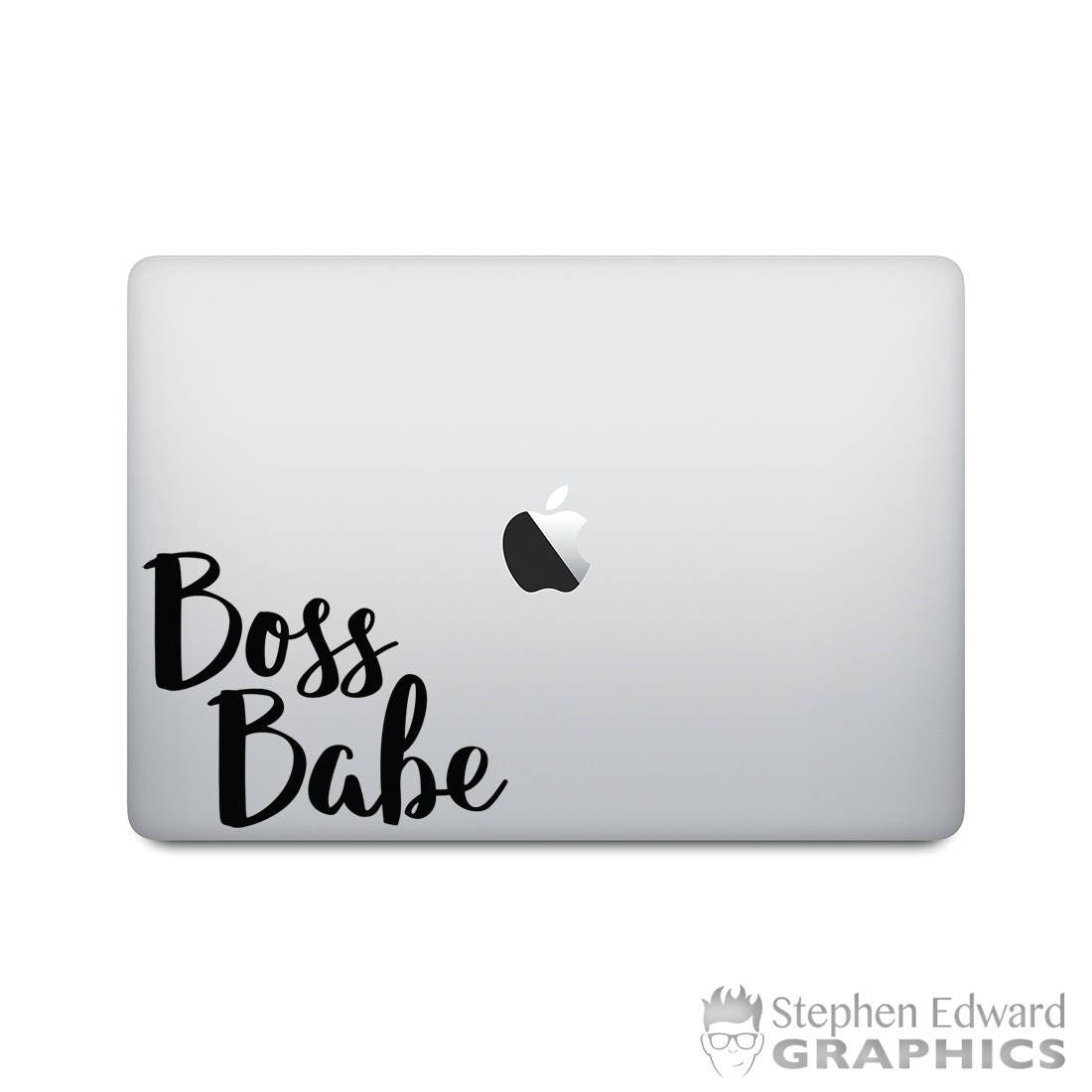 Boss Babe Laptop Sticker | Girl Boss MacBook Decal