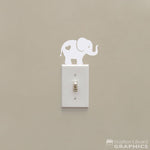 Elephant Light Switch Decal - Lightswitch Animal Heart Decal - Light Switch Cover decor