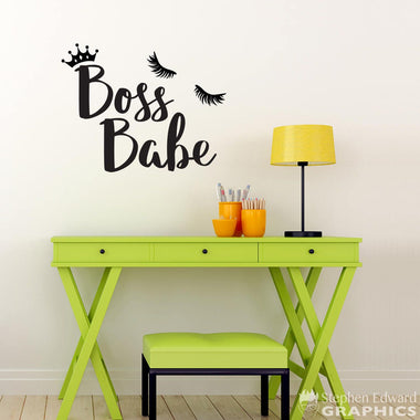 Boss Babe Wall Decal | Girl Office Decor | Boss Sticker Wall Art