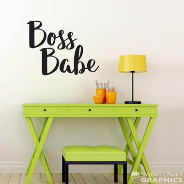 Boss Babe Decal | Woman Office Decor | Boss Sticker Wall Art