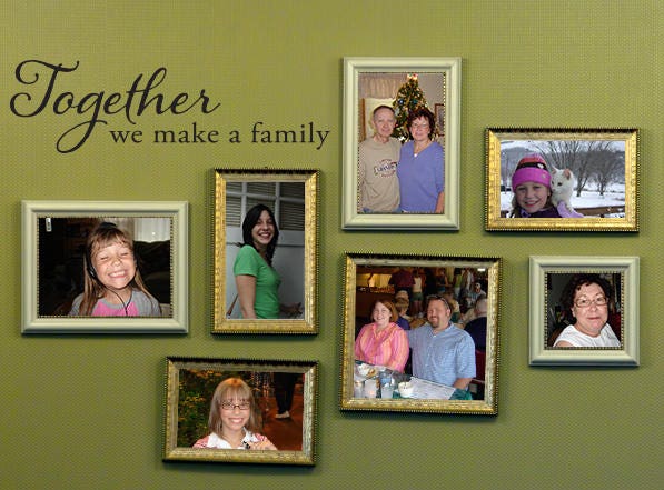 Together we make a Family Decal - Family Wall Decor - Together Quote Wall Sticker