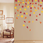 Leaves Wall Decal Set - 57 individual leaves in 3 different colors - Nature Decor