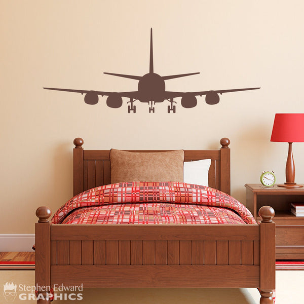Airplane Boy Bedroom Decal | Plane Wall Decor | Airplane Vinyl Sticker