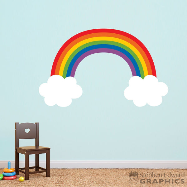 Rainbow Wall Decal - Playroom Wall Art - Children Bedroom Decor