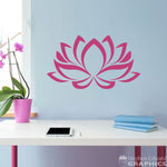 Lotus Vinyl Decal | Lotus Flower Wall Decal | Peace Decor