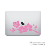 Orchid Laptop Decal - Flower Macbook Decal - Orchid Flower Sticker