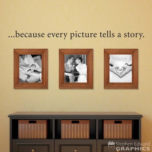 Because Every Picture tells a Story Decal | Picture Wall Decor | Gallery Wall Art