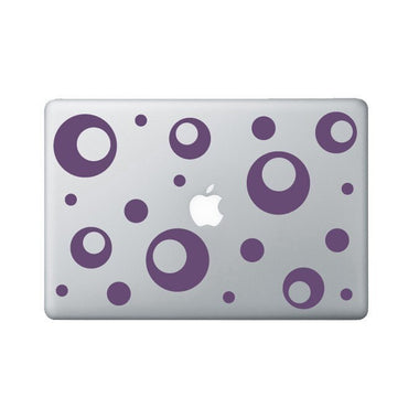 Funky Donut Laptop Decal - Polka Dot Macbook Stickers - Laptop Sticker - Macbook Decal
