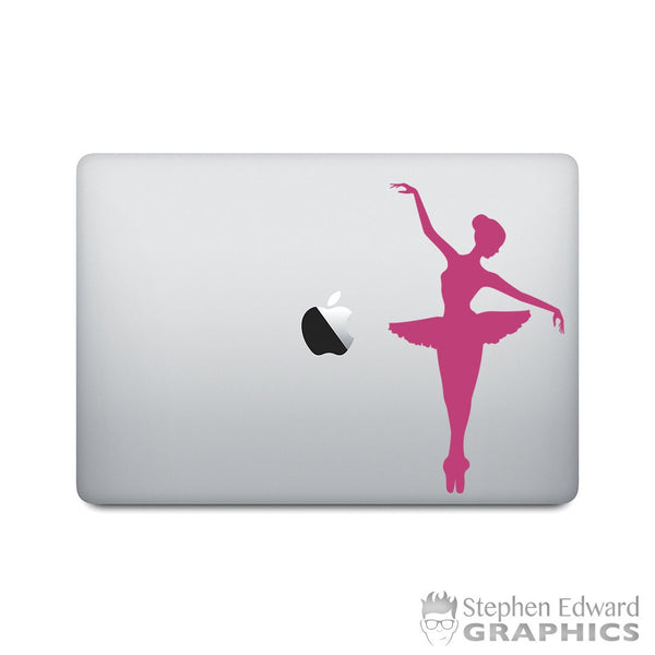 Ballerina Decal - Ballet Laptop Sticker - Girl Dancer Macbook Vinyl Decal