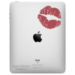Lips iPad Decal - Smooch - Kiss tablet decal - iPad Sticker