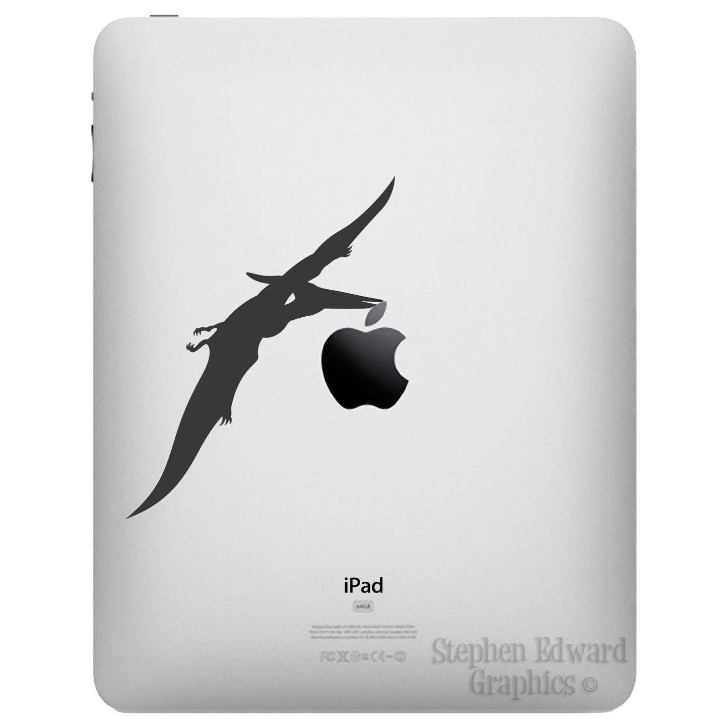 Pterodactyl iPad Decal Dinosaur - Apple iPad decal - Dinosaur tablet sticker