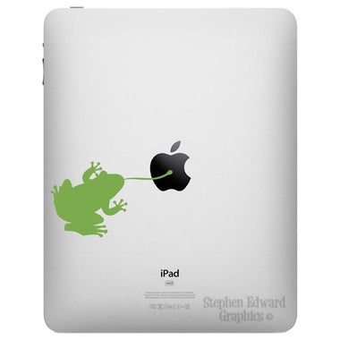 Sticky Frog iPad Decal - Apple iPad sticker - Frog Tablet Decal