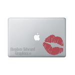 Lips Laptop Decal - Red Smooch Macbook decal - Kiss Decal