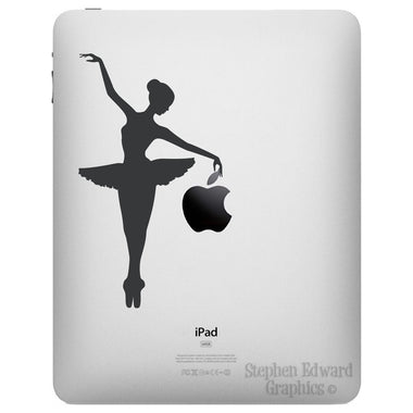 Ballerina iPad Decal - Apple iPad decal - Ballerina Tablet Sticker