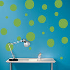 Polka Dot Decals (2 Sets) Vinyl Wall Art - Children Wall Decals