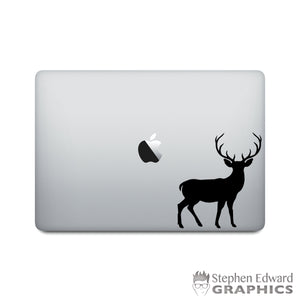 Buck Laptop Decal | Deer Macbook vinyl decal | Hunting Sticker | Hunter Gift