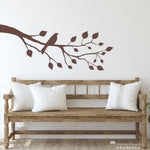 Bird on a Branch Wall Decal | Branch Sticker -| Nature Vinyl Decal | Silhouette