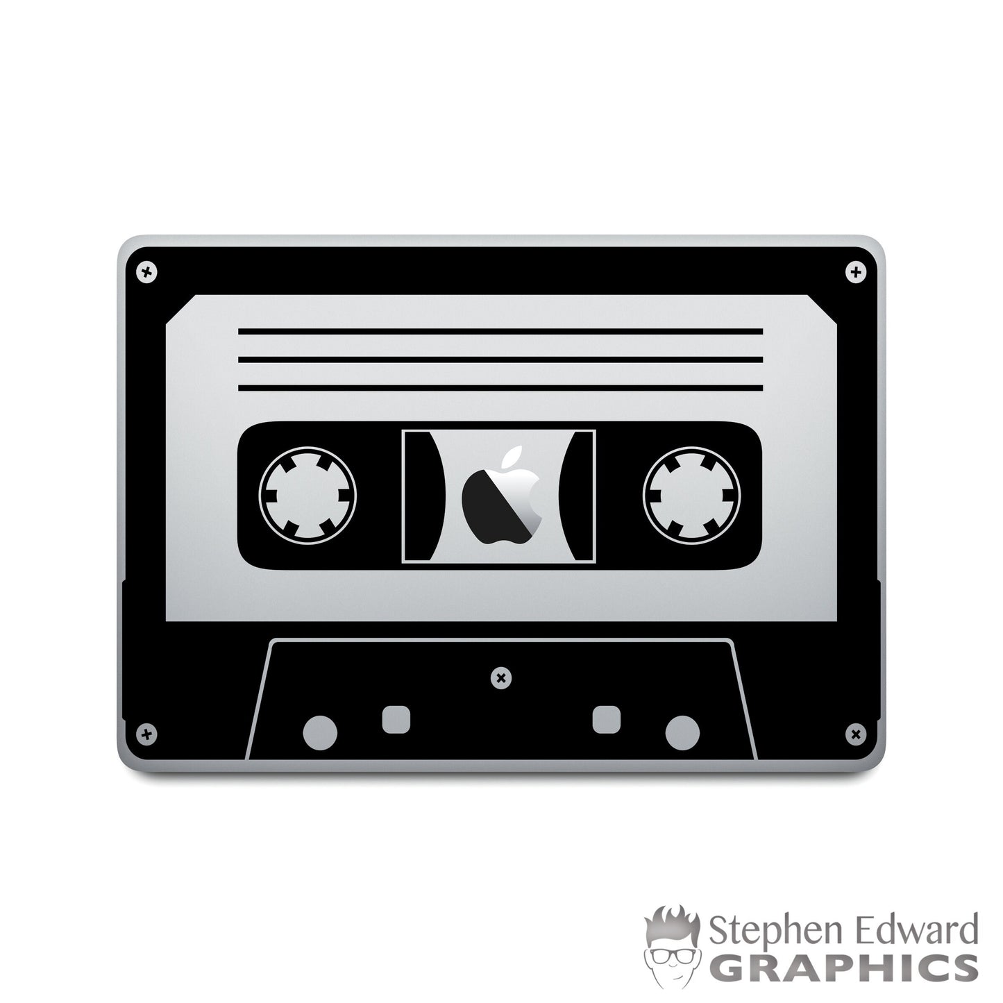 Cassette Tape Laptop Decal | Music Macbook Sticker | Laptop Vinyl