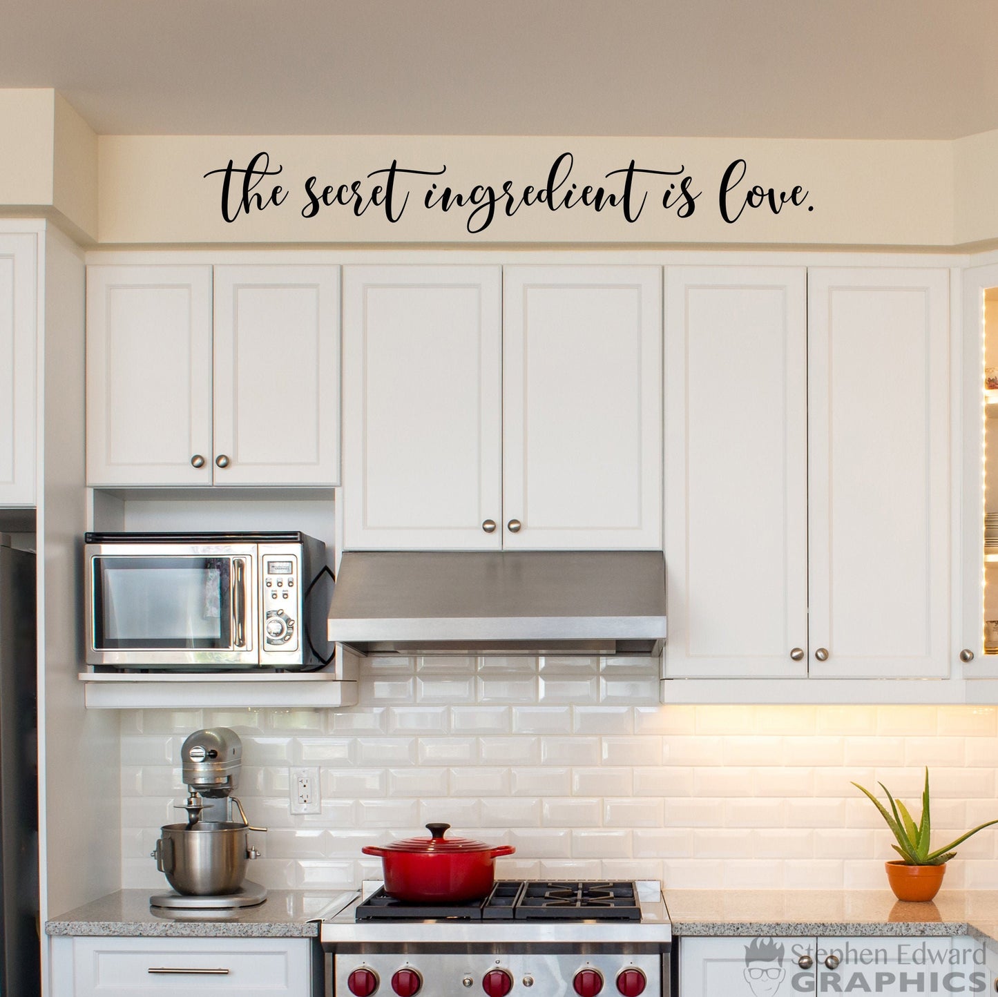 The secret ingredient is love Decal - Kitchen Wall Art Decor