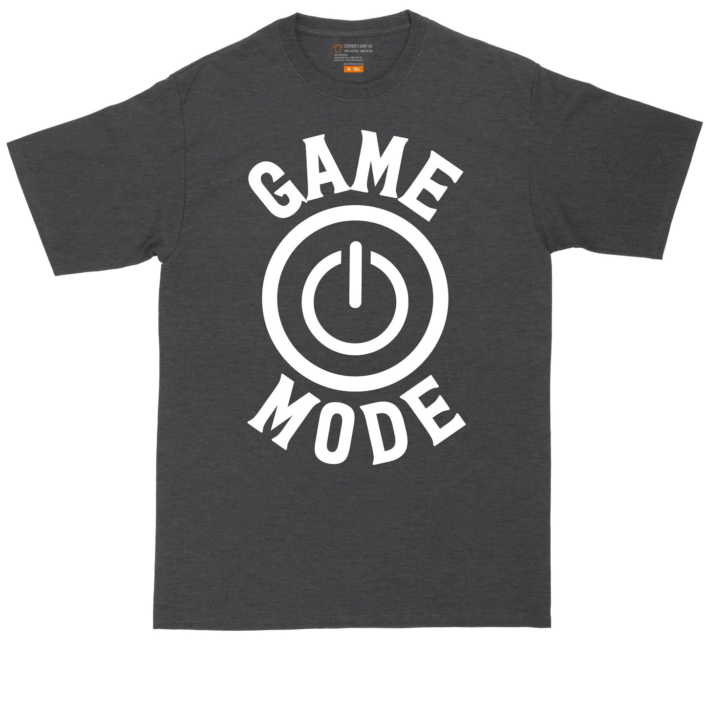 Game Mode On | Big and Tall Men T Shirt | Funny  T-Shirt | Gamer Shirt | Graphic T-Shirt