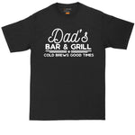 Dads Bar and Grill Cold Brews Good Times | Mens Big & Tall Short Sleeve T-Shirt | Thunderous Threads Co