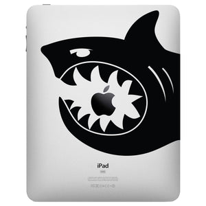 Shark Bite iPad Decal - Shark Tablet sticker by Stephen Edward Graphics