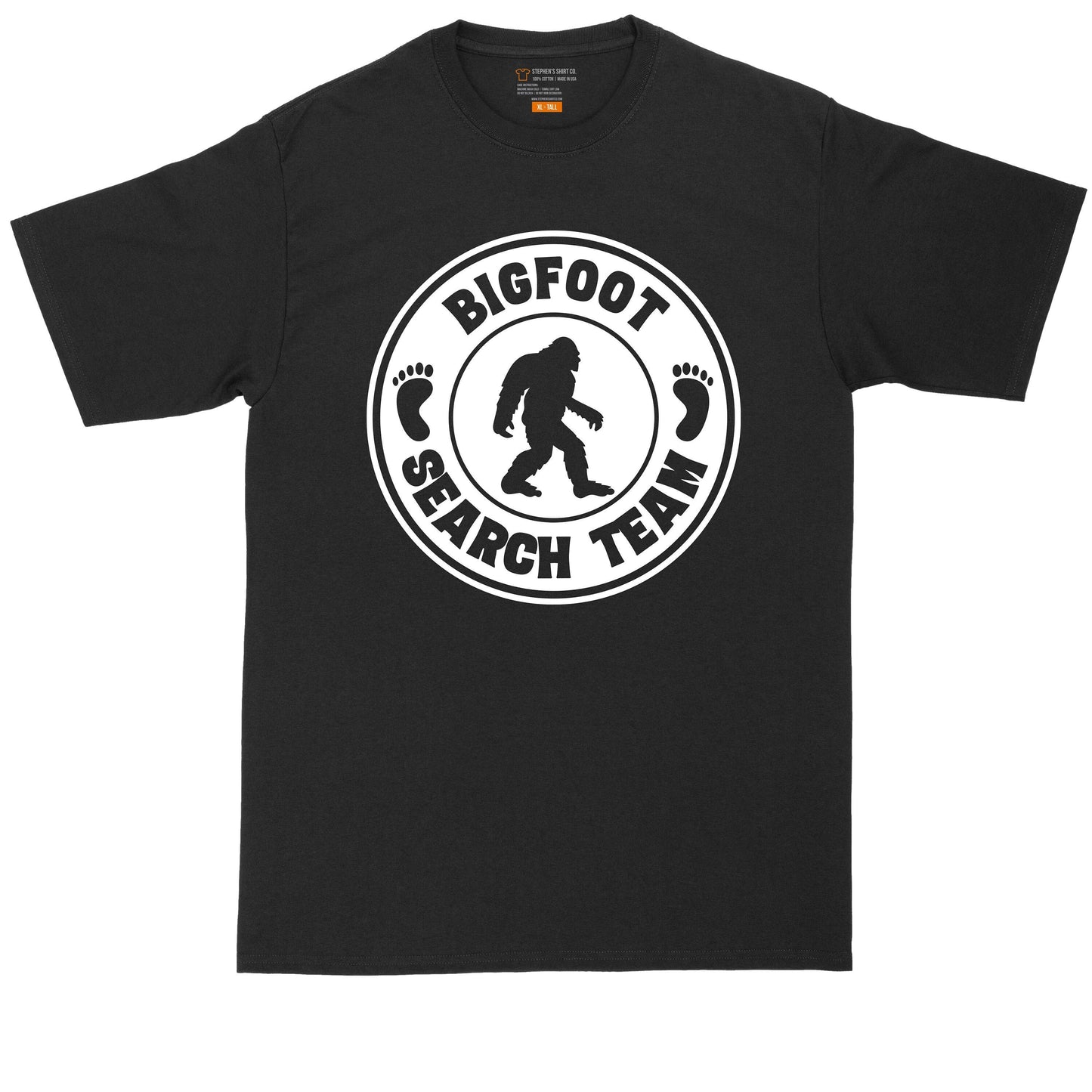 Bigfoot Search Team | Mens Big & Tall Short Sleeve T-Shirt | Thunderous Threads Co