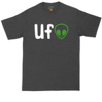 UFO Alien Head | Mens Big and Tall T-Shirt
