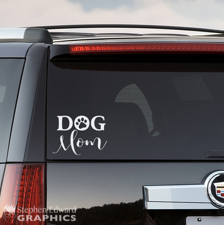 Dog Mom Car Decal | Dog SUV Sticker | Vehicle Vinyl