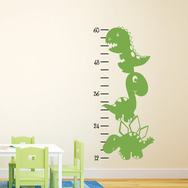 Dinosaur Growth Chart Decal - Dinosaur Decal - Boy Bedroom Decor - Growth Chart Sticker