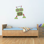 Robot Wall Decal - Boy Bedroom Wall Art - Children Wall Decals - Printed Decal - 1