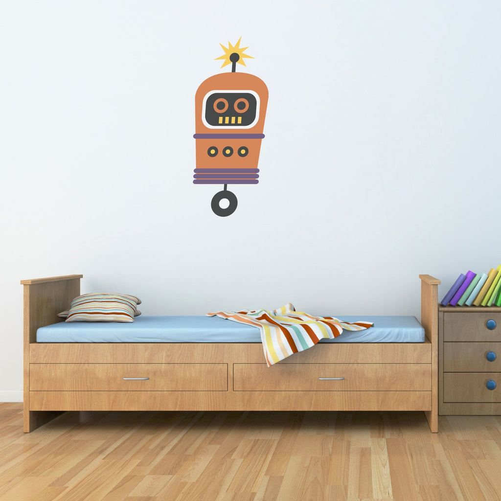 Robot Wall Decal - Boy Wall Sticker - Children Wall Decals - Printed Decal - 3