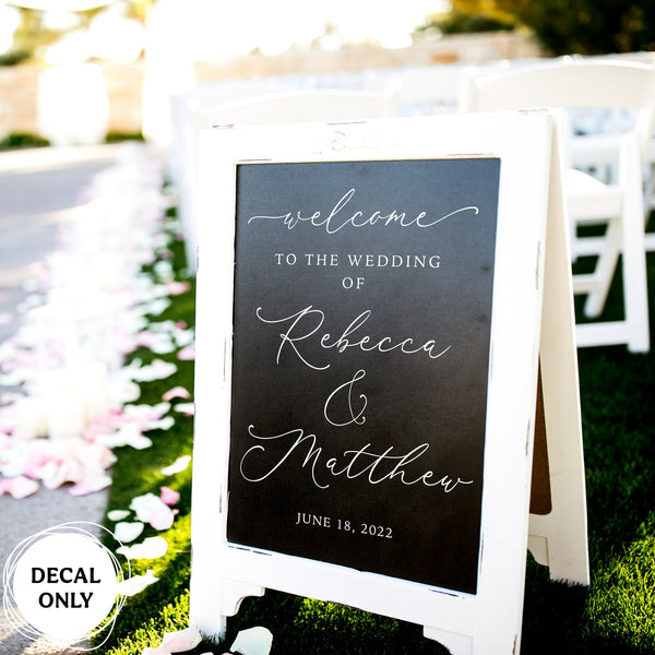 Welcome to the Wedding Personalized Decal | DIY Wedding Sign | Custom Wedding Decor | Welcome Vinyl Sign
