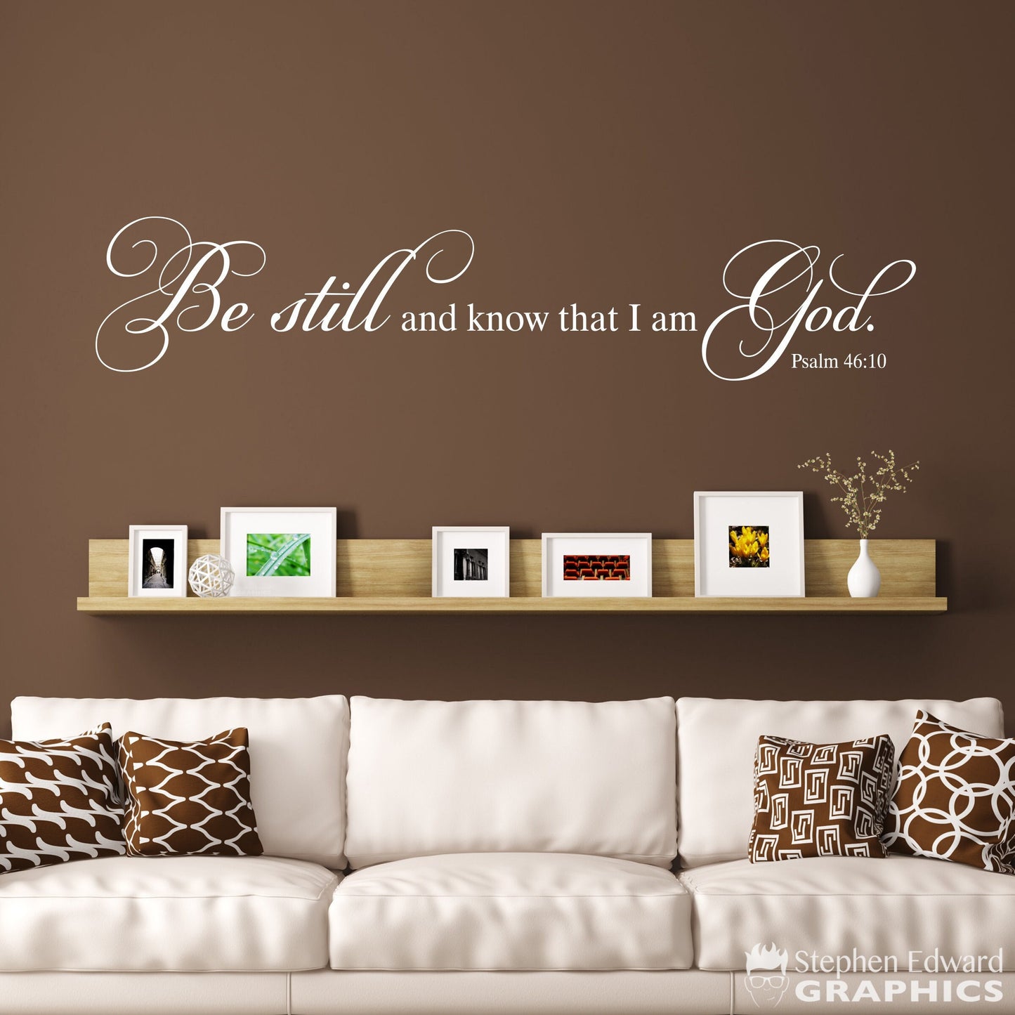 Be still and know that I am God Decal | Bible Verse Scripture | Christian Decor | Psalm 46:10