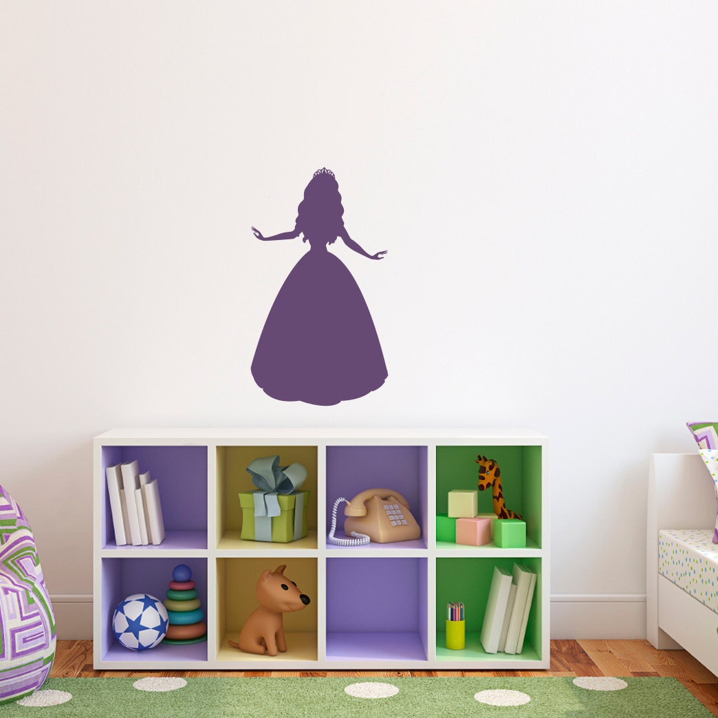 Princess Wall Decal - Girl Bedroom Wall Sticker - Children Wall Decals - Medium