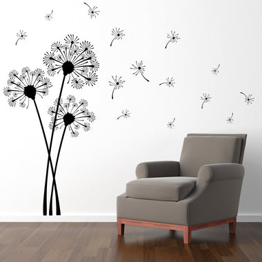 Dandelion Wall Decal - Flower Decor - Dandelion Wall Sticker