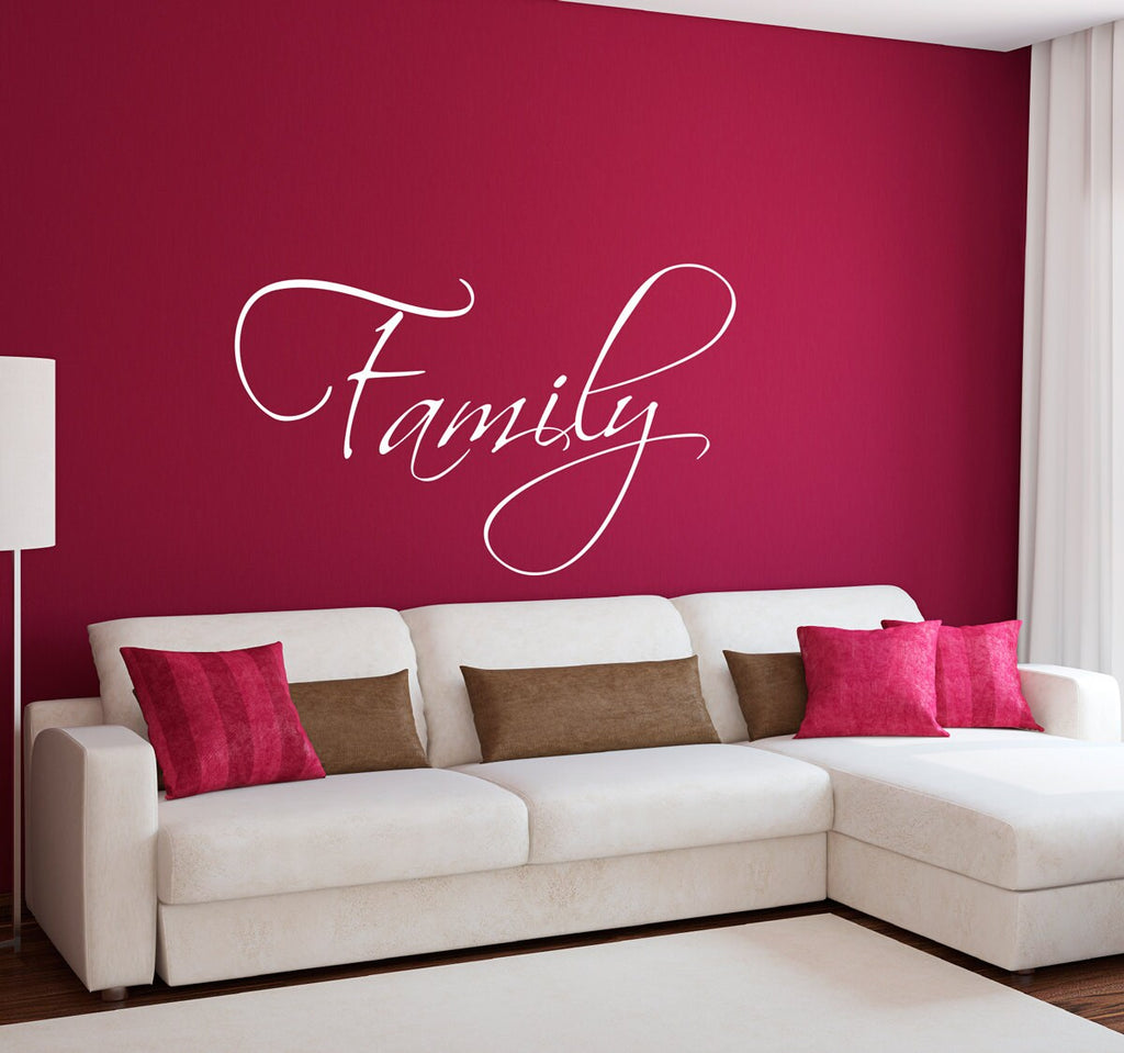 Family Wall Decal - Family Wall Sticker - Living Room Decal - Large