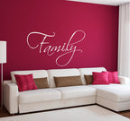 Family Wall Decal - Family Wall Sticker - Living Room Decal - Large