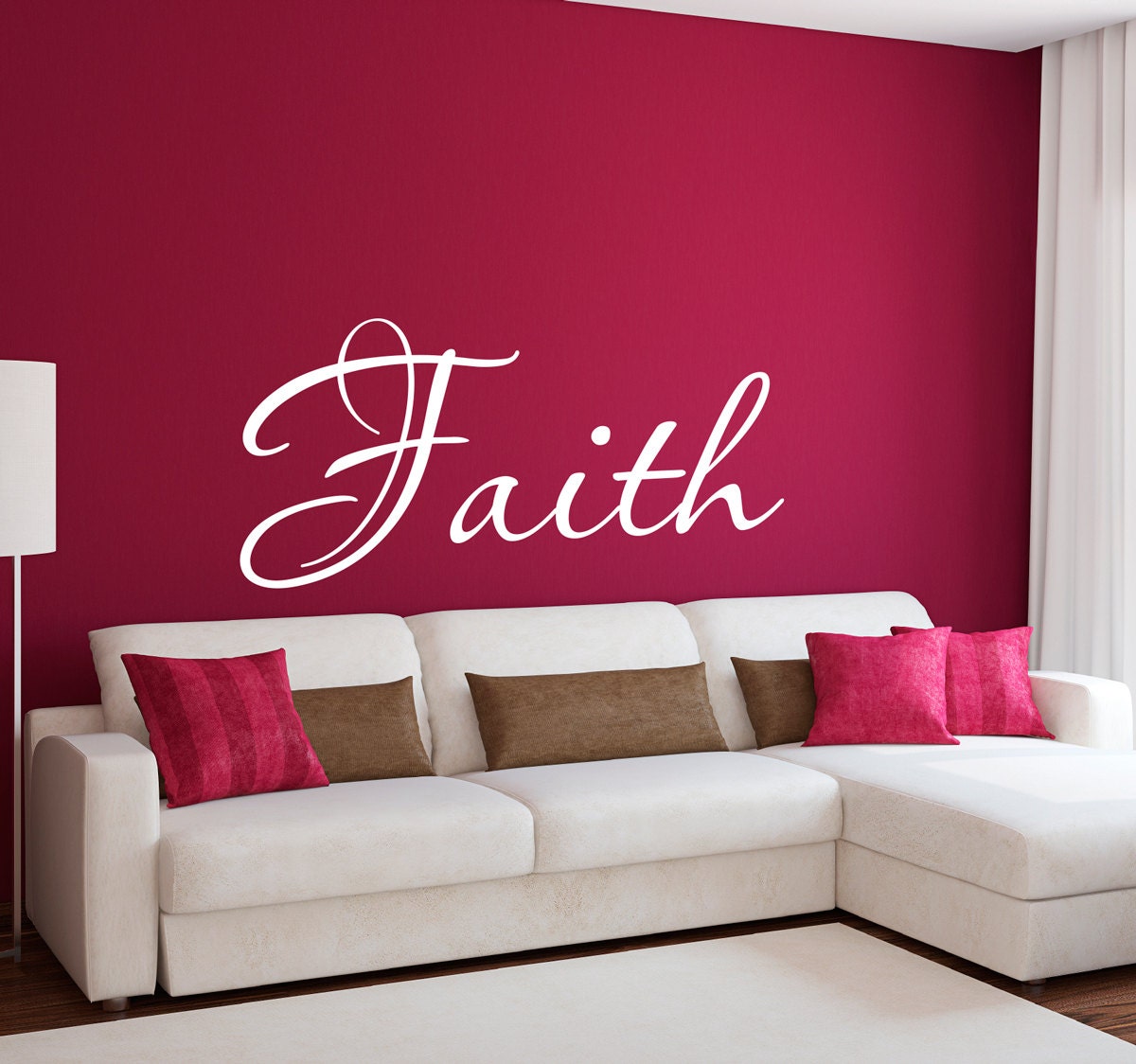 Faith Wall Decal - Faith wall Sticker - Christian Wall Decal - Large