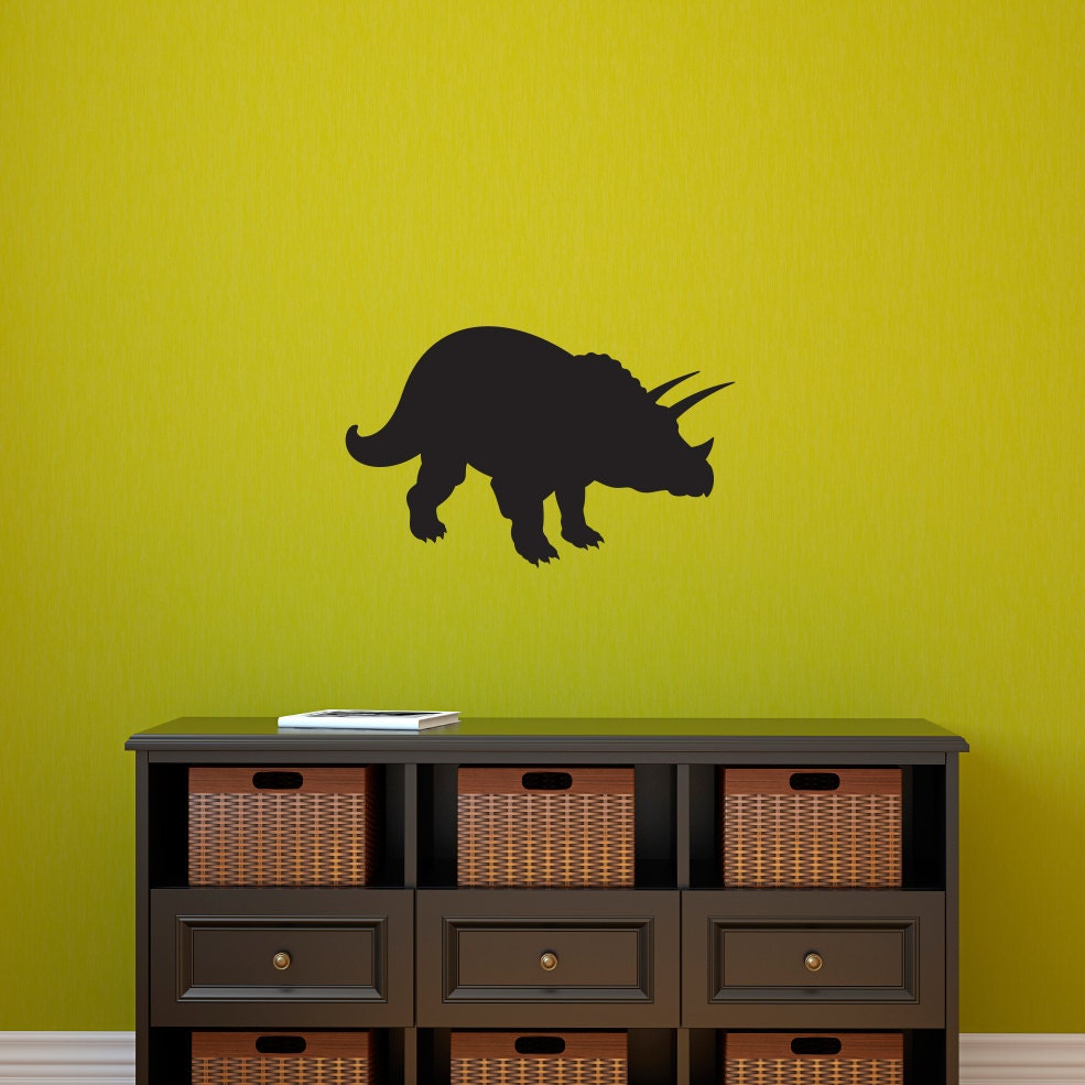 Triceratops Wall Decal | Boy Bedroom Decor | Dinosaur Vinyl