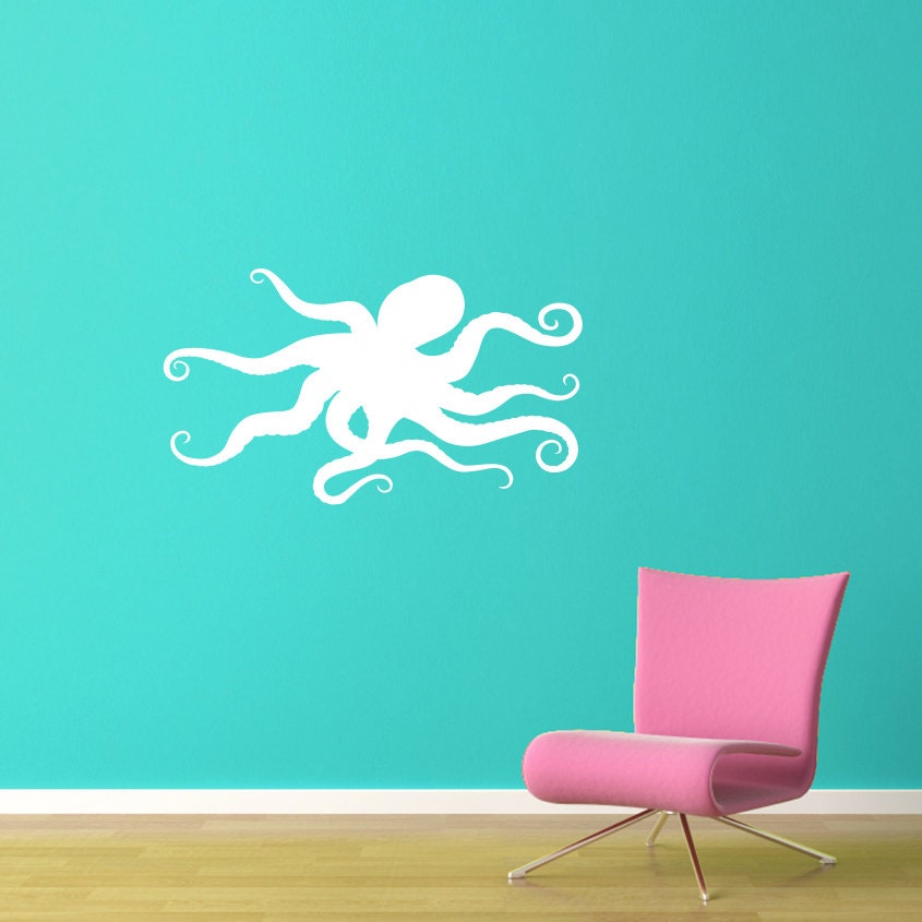 Octopus Decal - Ocean Decor - Octopus Wall Sticker