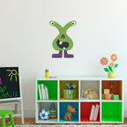 Monster Wall Decal - Green Monster Wall Sticker - Children Wall Decals - Printed Decal - 8