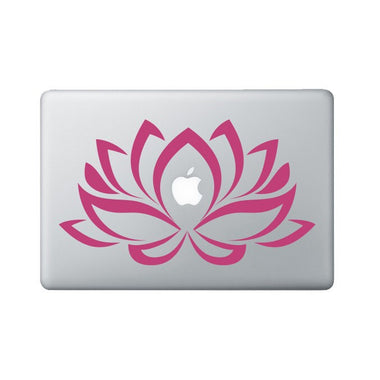 Flower Laptop Decal 2 - Lotus Flower Decal - Lotus Macbook Sticker