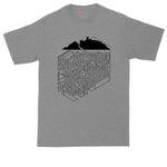 Mountain Cube Castle | Mens Big & Tall Short Sleeve T-Shirt | Thunderous Threads Co
