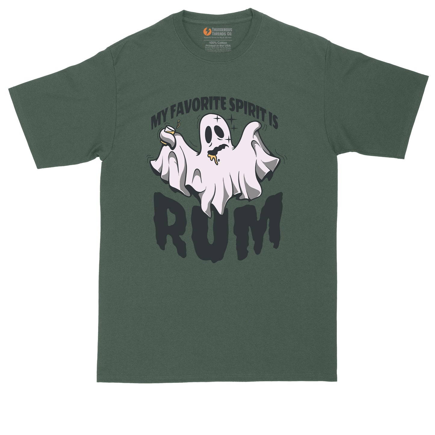 My Favorite Spirt if Rum | Funny Halloween Shirt | Mens Big & Tall T-Shirt