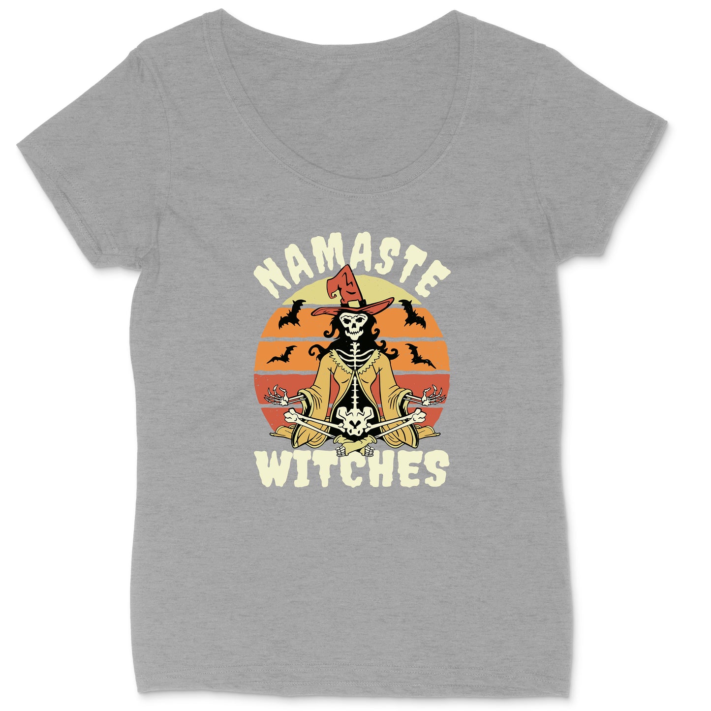 Namaste Witches | Ladies Plus Size T-Shirt | Halloween Shirt | Funny Halloween | Trick and Treat | Halloween Party | Autumn Shirt