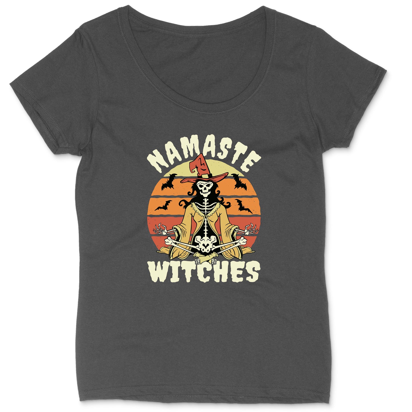 Namaste Witches | Ladies Plus Size T-Shirt | Halloween Shirt | Funny Halloween | Trick and Treat | Halloween Party | Autumn Shirt