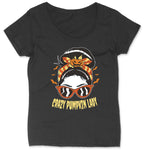 Crazy Pumpkin Lady | Ladies Plus Size T-Shirt | Halloween Shirt | Funny Halloween | Trick and Treat | Halloween Party | Autumn Shirt