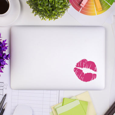 Kiss Laptop Decal | Lips Sticker | Girly Laptop Sticker