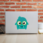Monster Laptop Decal | Toothy Monster Laptop Sticker | Tablet Decoration